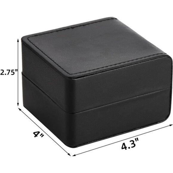 Watch Gift Box Set of 6 PU Leather Single Storage Case Travel Display for Men - Picture 3 of 8